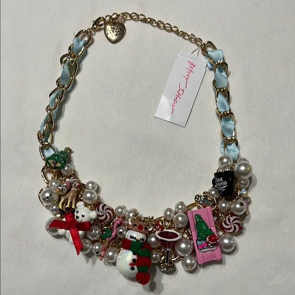 Collier Betsey Johnson Holiday - Cœur Et Clé Superposés - Neuf Avec étiquettes - Couleur Or